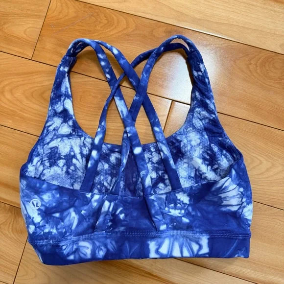 Lululemon blue and white sports bra size 4 - Picture 2 of 2